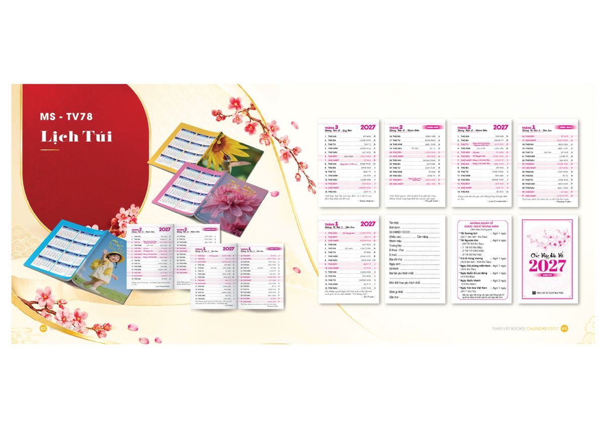 Lịch Để Bàn TV 2027 TV32 Cung Cấp Lịch Tết Doanh Nghiệp Hà Nội