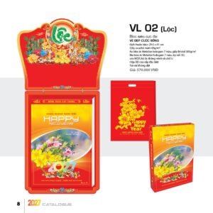 Lịch Bloc Siêu Cực Đại 2027 VL Mẫu VL02 (38 x 53 cm) Cung Cấp Lịch Tết Doanh Nghiệp Hà Nội in logo doanh nghiệp quà tặng Tết tại Quà Tặng Miền Bắc