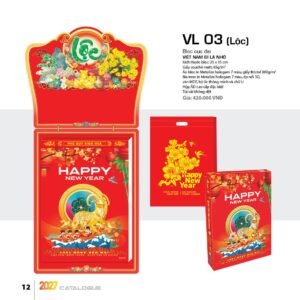 Lịch Bloc Cực Đại 2027 VL Mẫu VL03 (25 x 35cm) Cung Cấp Lịch Tết Doanh Nghiệp Hà Nội in logo doanh nghiệp quà tặng Tết tại Quà Tặng Miền Bắc
