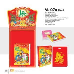 Lịch Bloc Đại Đặc Biệt 2027 VL Mẫu VL07A - Đại Cát Đại Lợi (29 x 41 cm) Cung Cấp Lịch Tết Doanh Nghiệp Hà Nội in logo doanh nghiệp quà tặng Tết tại Quà Tặng Miền Bắc