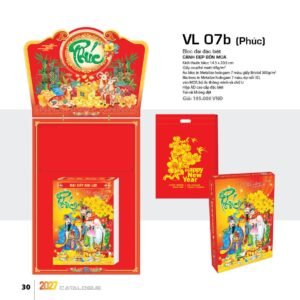 Lịch Bloc Đại Đặc Biệt 2027 VL Mẫu VL07B - Đại Cát Đại Lợi (29 x 41 cm) Cung Cấp Lịch Tết Doanh Nghiệp Hà Nội in logo doanh nghiệp quà tặng Tết tại Quà Tặng Miền Bắc