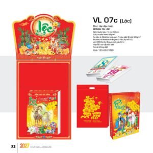 Lịch Bloc Đại Đặc Biệt 2027 VL Mẫu VL07C (29 x 41 cm) Cung Cấp Lịch Tết Doanh Nghiệp Hà Nội in logo doanh nghiệp quà tặng Tết tại Quà Tặng Miền Bắc