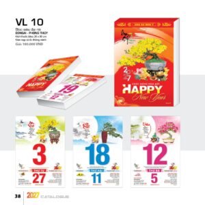 Lịch Bloc Siêu Đại 2027 VL Mẫu VL1011 (20 x 30cm) Cung Cấp Lịch Tết Doanh Nghiệp Hà Nội in logo doanh nghiệp quà tặng Tết tại Quà Tặng Miền Bắc