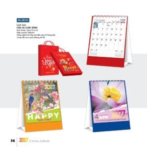 Lịch Để Bàn 2027 VL Mẫu VLLB05 (16 x 24 cm) Cung Cấp Lịch Tết Doanh Nghiệp Hà Nội in logo doanh nghiệp quà tặng Tết tại Quà Tặng Miền Bắc