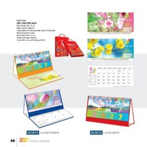 Lịch Bloc 2027 VL Mẫu VLLB11 (29 x 41 cm) Cung Cấp Lịch Tết Doanh Nghiệp Hà Nội in logo doanh nghiệp quà tặng Tết tại Quà Tặng Miền Bắc