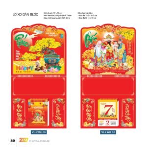 Lịch Treo Tường Lò Xo 2027 VL Mẫu VLLXG09 (37 x 70cm) Cung Cấp Lịch Tết Doanh Nghiệp Hà Nội in logo doanh nghiệp quà tặng Tết tại Quà Tặng Miền Bắc