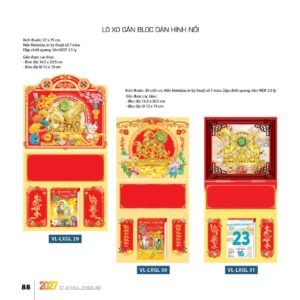 Lịch Treo Tường Lò Xo 2027 VL Mẫu VLLXG29 (37 x 70cm) Cung Cấp Lịch Tết Doanh Nghiệp Hà Nội in logo doanh nghiệp quà tặng Tết tại Quà Tặng Miền Bắc